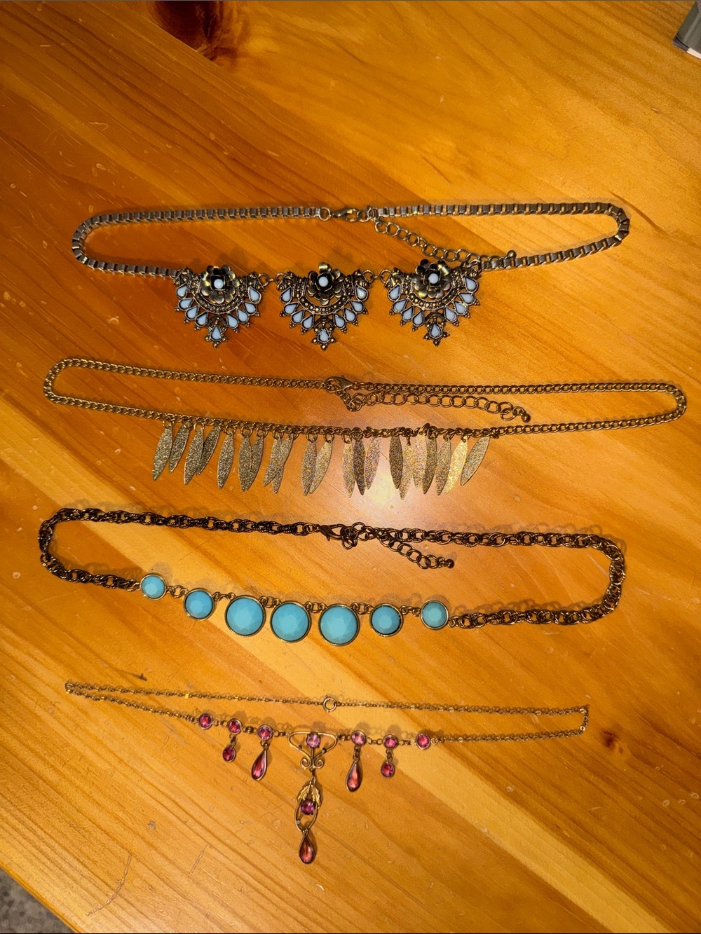 Bohemian Costume Necklace Lot
